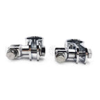 Chrome Foot Peg Mounts for Harley (1" - 1 1/4" Engine Guard)
