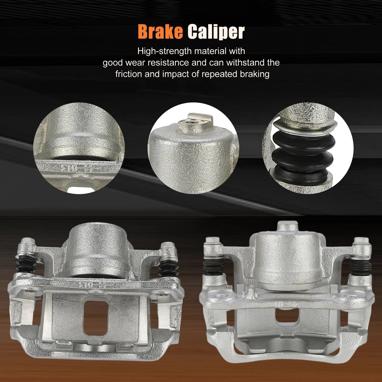 Brake Calipers Pair for Chevrolet Cobalt (2005–2010) w/ Bracket