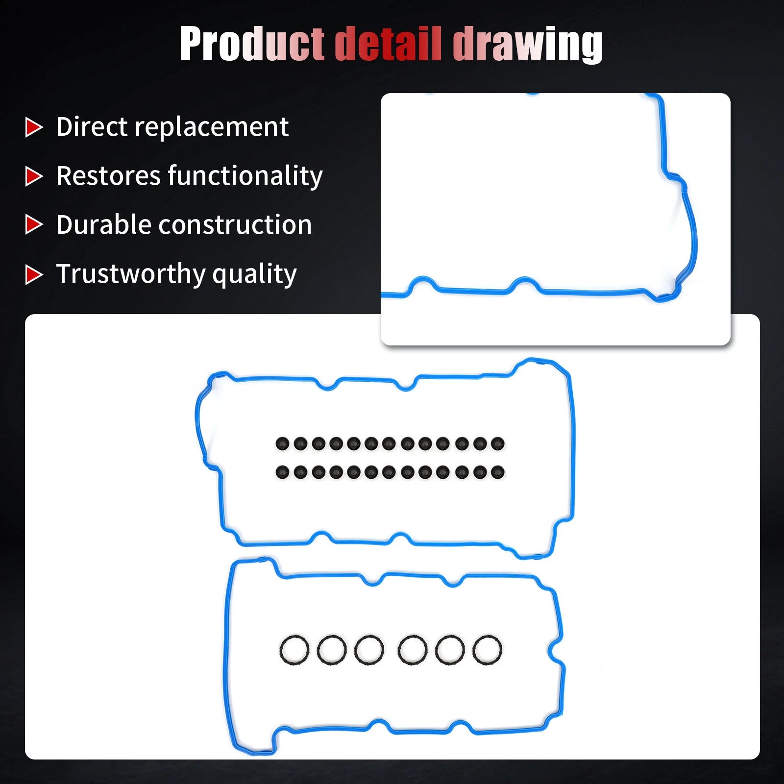 Engine Valve Cover Gasket for Ford Escape Mazda Tribute Mercury Mariner (2006–2008)