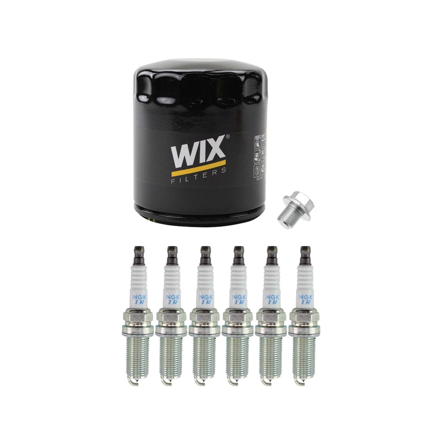 Wix Engine Oil Filter & NGK 6 Laser Iridium Spark Plugs for Camry Solara (1999–2003)