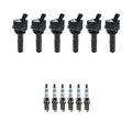 Set of 6 Ignition Coils & Spark Plugs for Chevrolet Trailblazer (2002–2009)