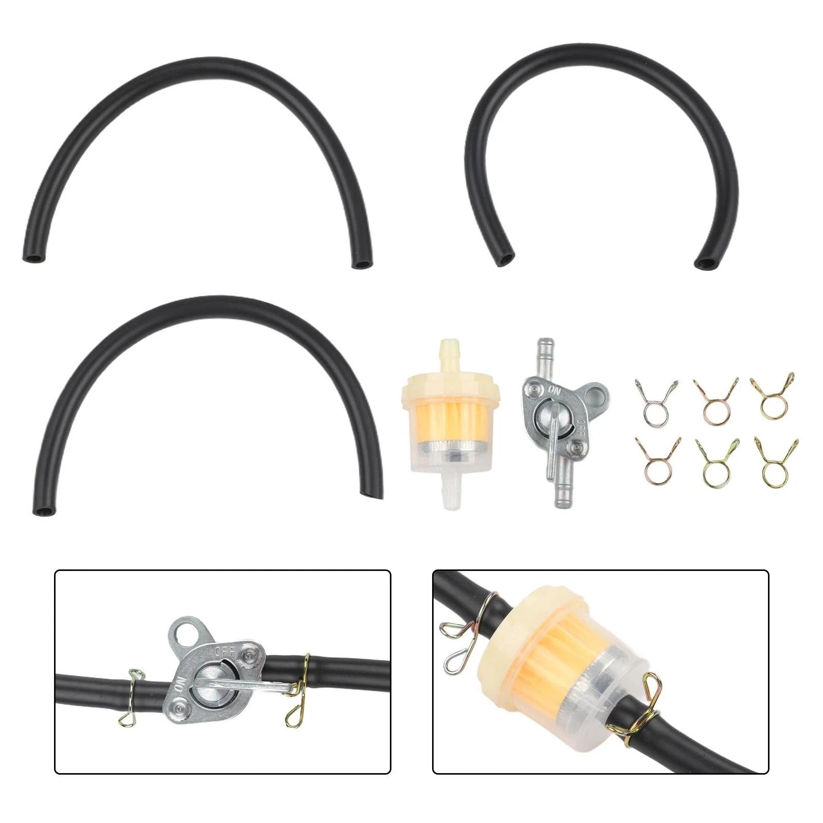 Gasoline Tap & Filter Set for (5-6mm, 6mm, 17cm)