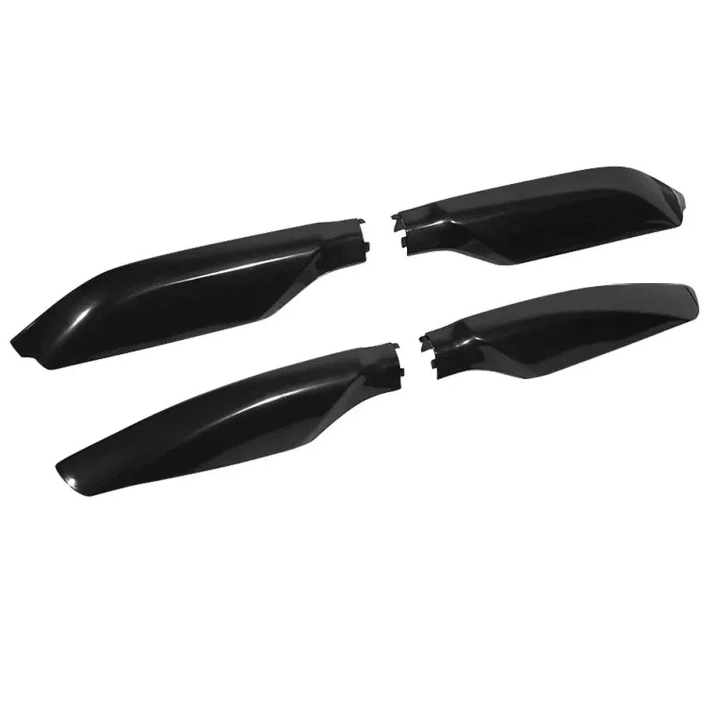 4 x Glossy Black Roof Rack Rail End Cover Caps for Toyota Prado (2010-2018)