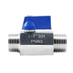 12'' Ball Valve with NPT Thread for Compact Applications (Stainless Steel)