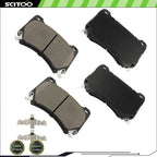 Set of 4 Front Ceramic Brake Pads for Hyundai Equus (2011) Genesis (2009–2011)