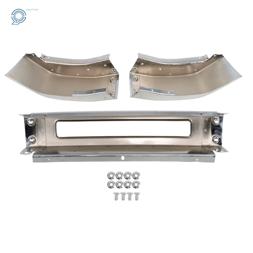 Chrome Front Bumper Split for Ford E150 E250 E350 E450 (2008–2014)