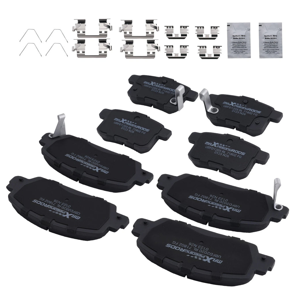 Set of 4 Ceramic Brake Pads for Honda Accord (2013–2017) EX EX-L Hybrid