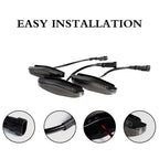3PC Smoked Amber LED Front Grille Light Kit for Toyota 4Runner (2014–2023)