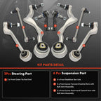 8x Front Control Arm & Sway Bar Link & Tie Rod End for BMW 3 Series (2007–2019)