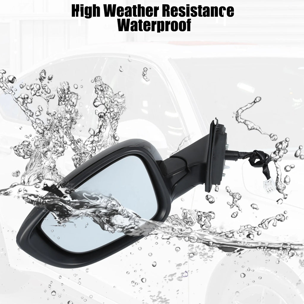 3 Pin Left Side Door Mirror Assembly Black for Honda Accord (2018–2022)