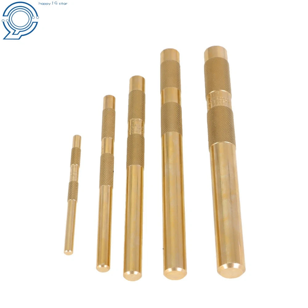 5 Pcs Brass Drift Punch Set for Automotive Use (1/4" to 3/4")