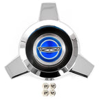 Wire Hub Cap Center Spinner Blue Replacement for 1965–1966 Ford Mustang