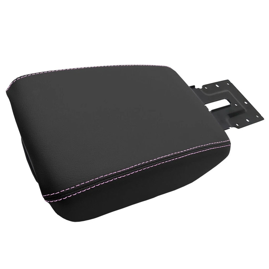 Center Console Lid Armrest for Jeep Wrangler (2018–2020) Pink Stitch