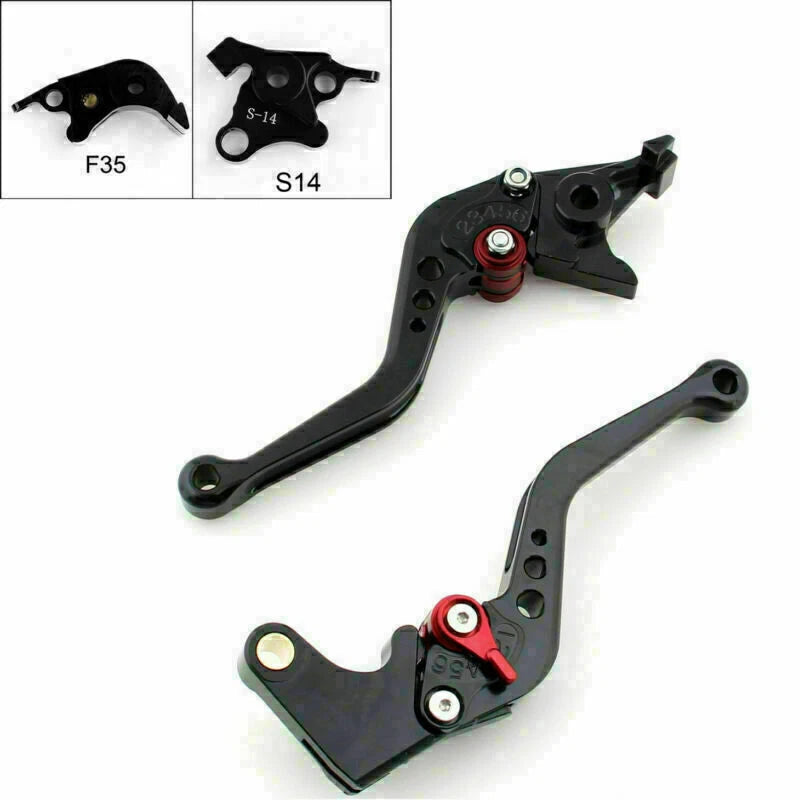 Short Brake Clutch Levers for Suzuki GSXR1000 (2007–2008) T9 Black