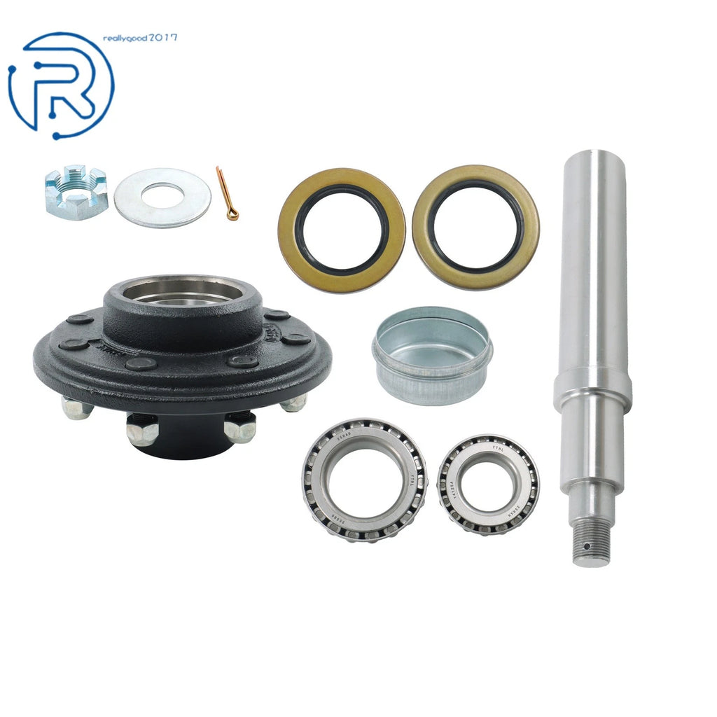 8 on 6.5" Trailer Wheel Hub Kit #42 for 4000 lbs Spindle