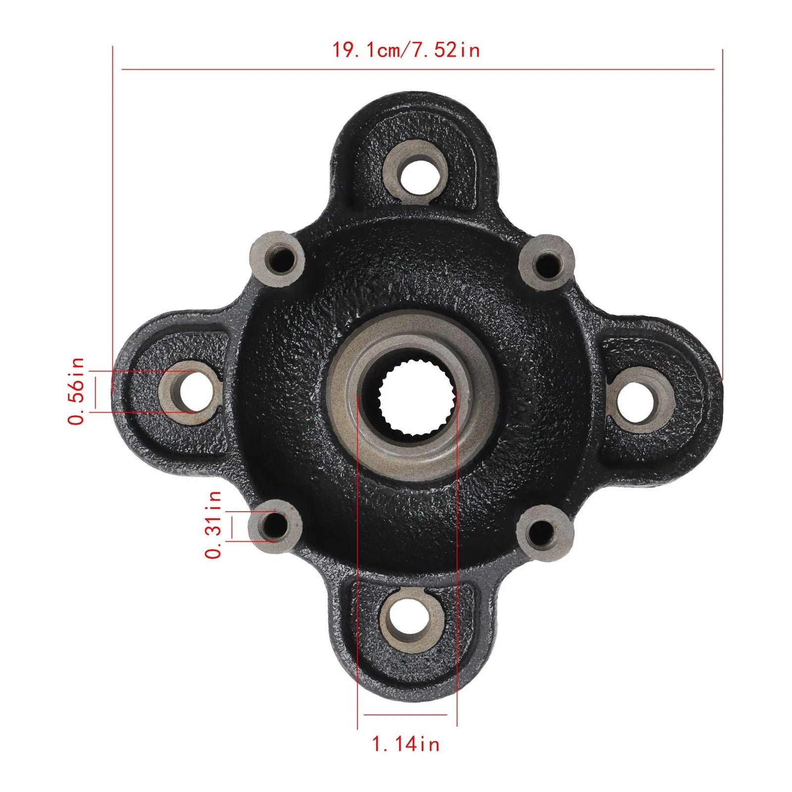 Rear Wheel Hubs & Studs Kit for Polaris Ranger XP 900, XP 1000 (2013-2021)