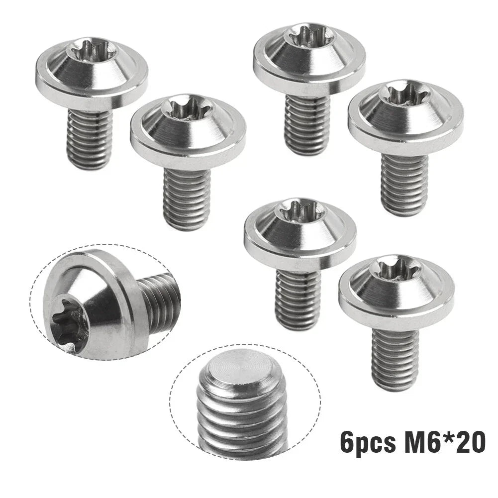 6 x M6x20mm Alloy Torx Head Screws for Titan Motorcycle Bike