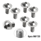 6 x M6x20mm Alloy Torx Head Screws for Titan Motorcycle Bike