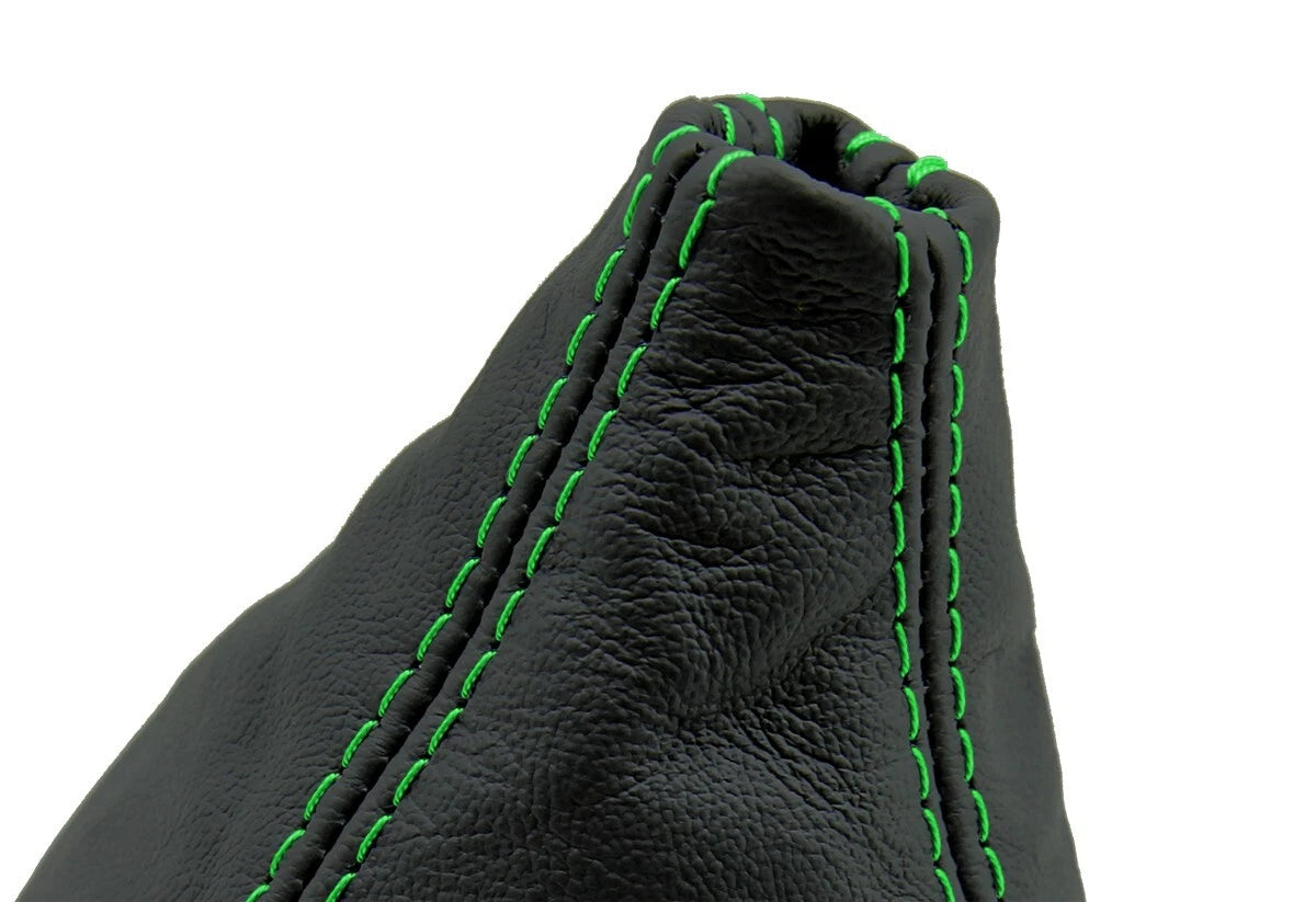Leather Manual Shift Boot Cover for BMW E36 (1992–1999) - Green Stitch