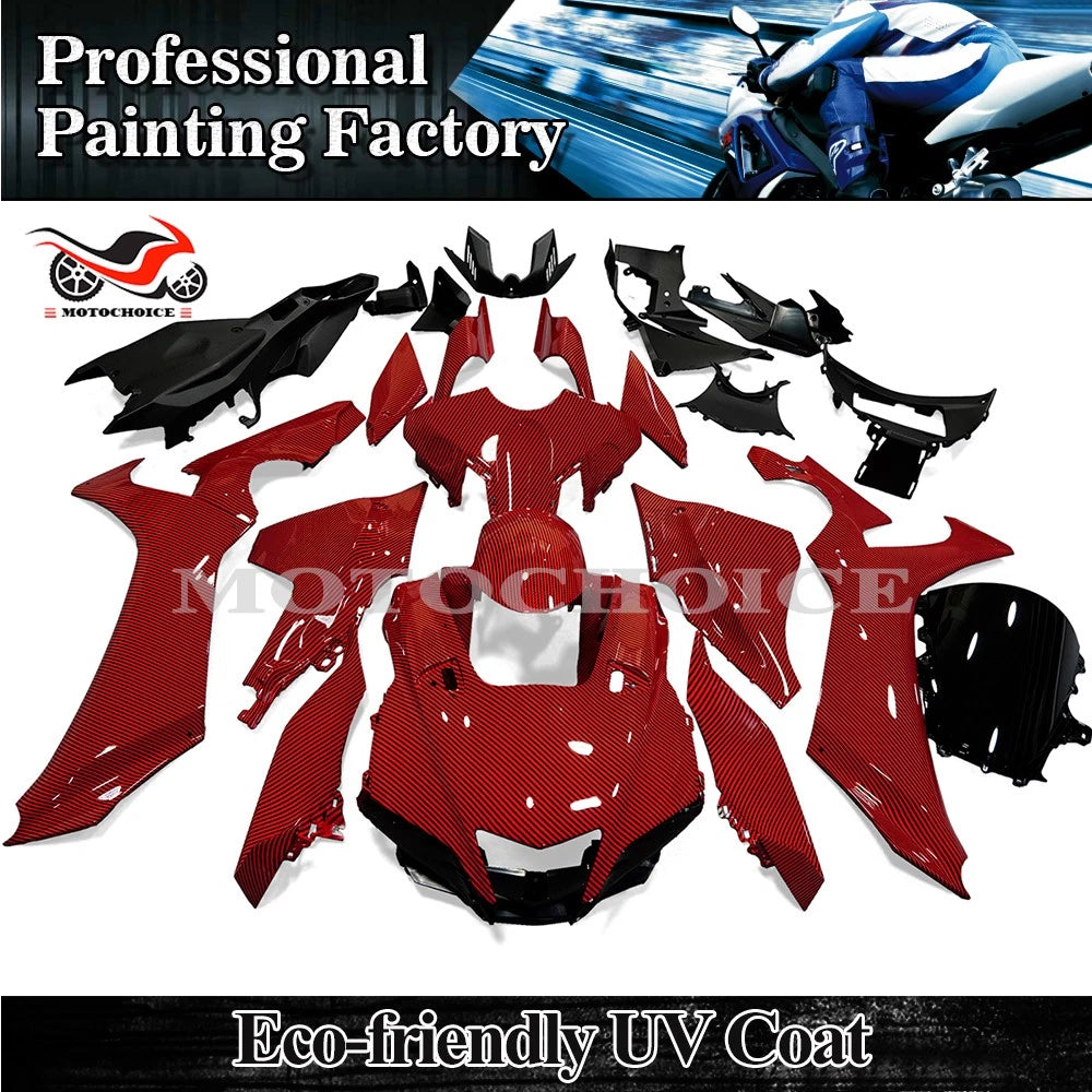 Red Carbon Fiber ABS Fairing Kit for Yamaha YZF R1 R1M (2020–2024)