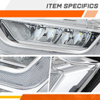 LED Chrome Housing Fog Lights for Ford F-150 (2021–2023)