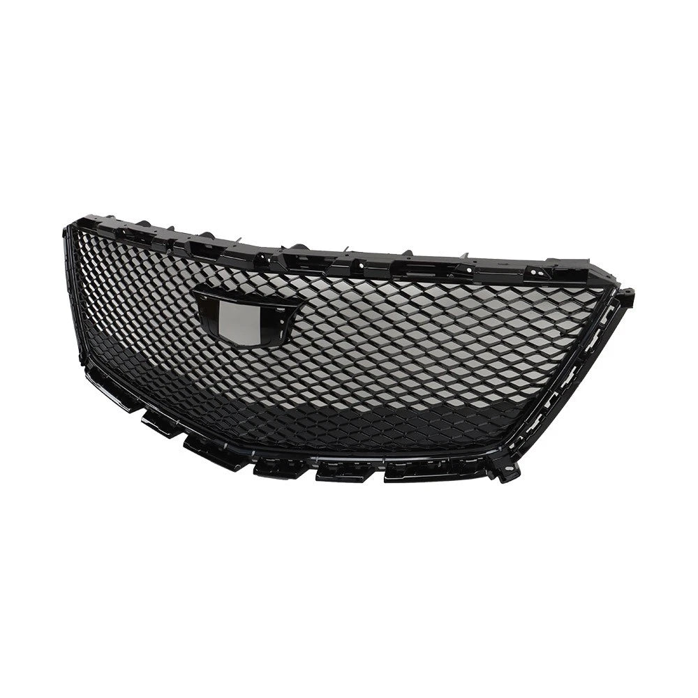 Front Upper Grille Replacement Set for Cadillac XT5 (2016-2021) Gloss Black