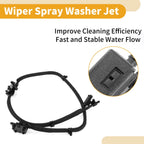 Front Windshield Washer Nozzle for BMW 430i 2017–2019, 435i 2014–2016, Black