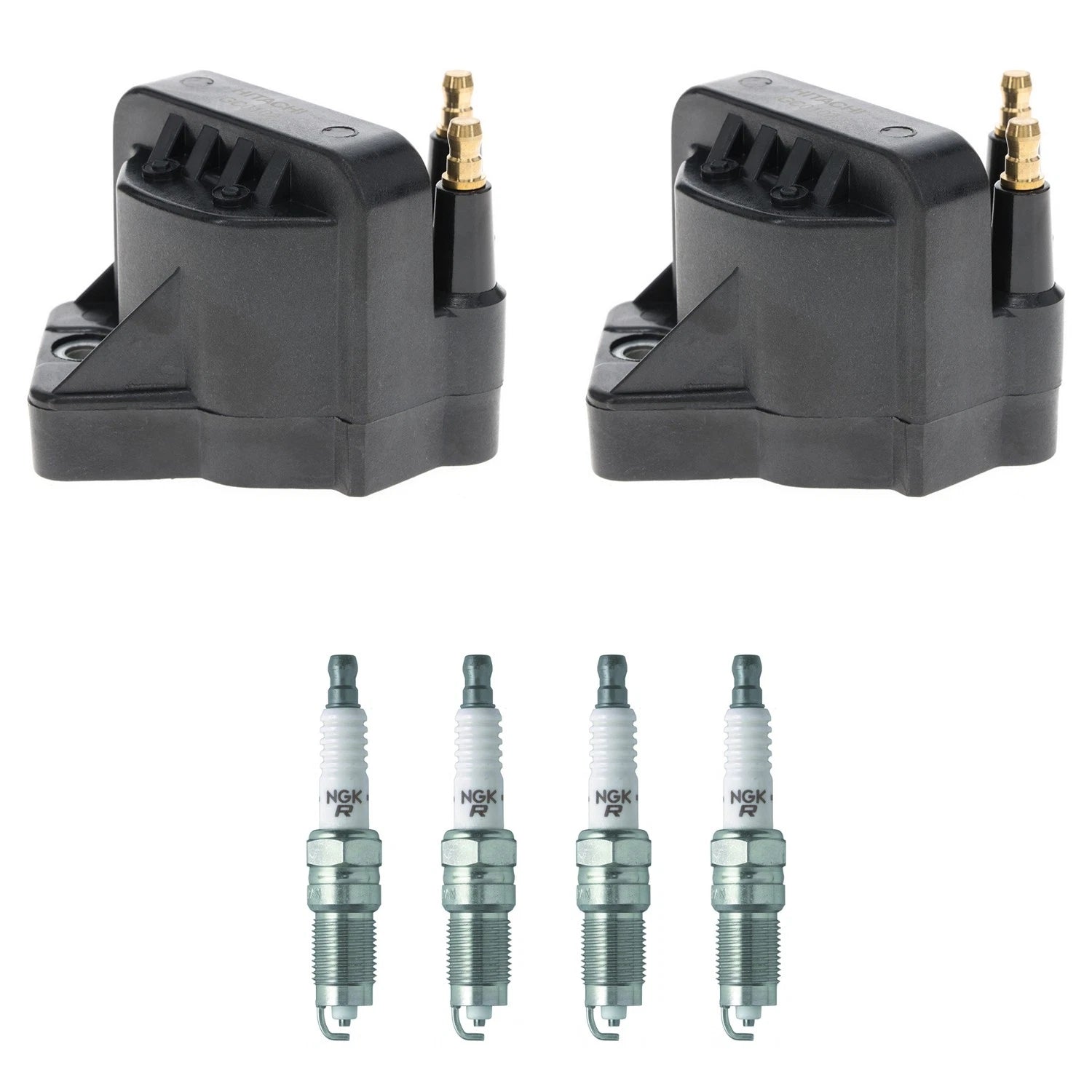 2X Ignition Coil & 4X NGK Spark Plugs for S10 Sonoma (1996–2004)