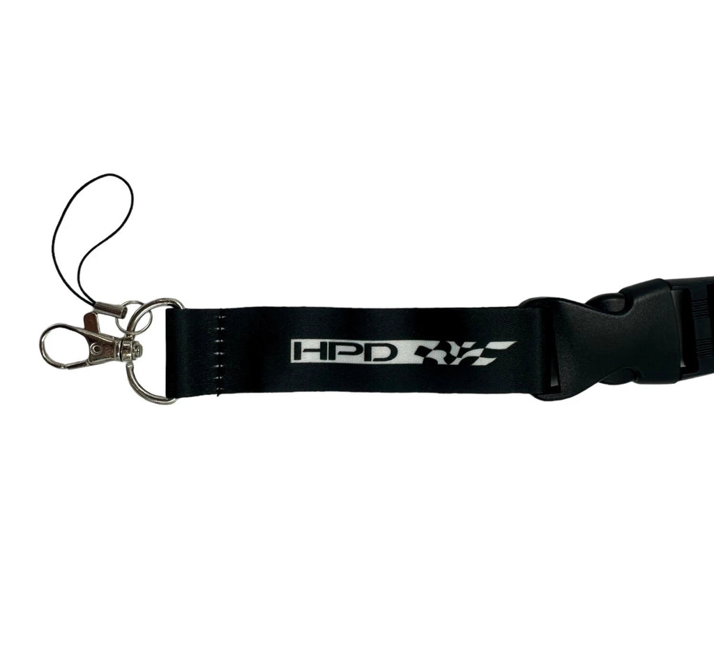 Honda HPD Logo Keychain Lanyard Black Universal (Licensed) for Honda