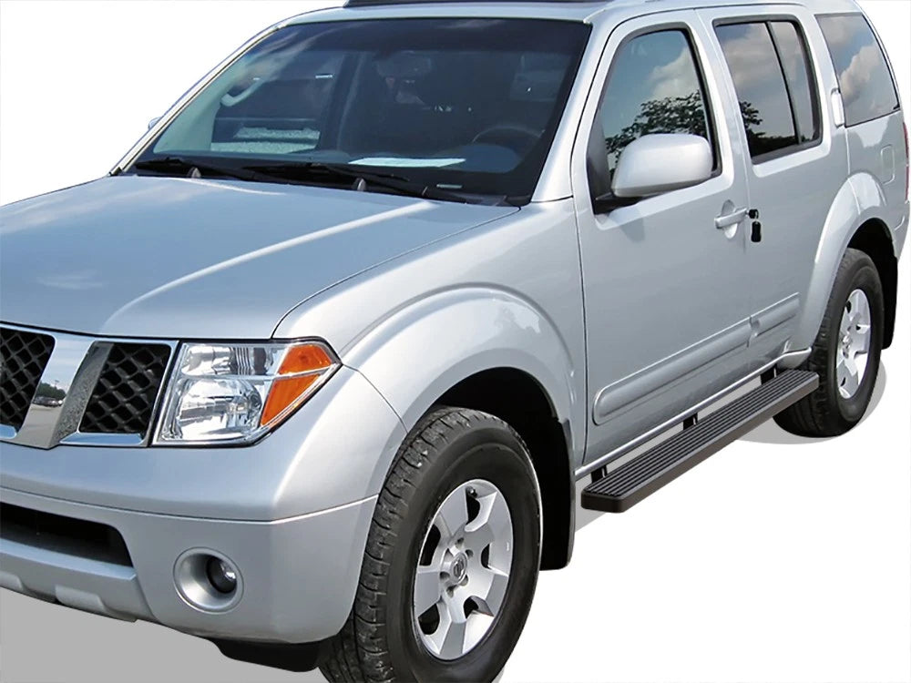 4" Matte Black Running Boards for Nissan Pathfinder (2005-2012)