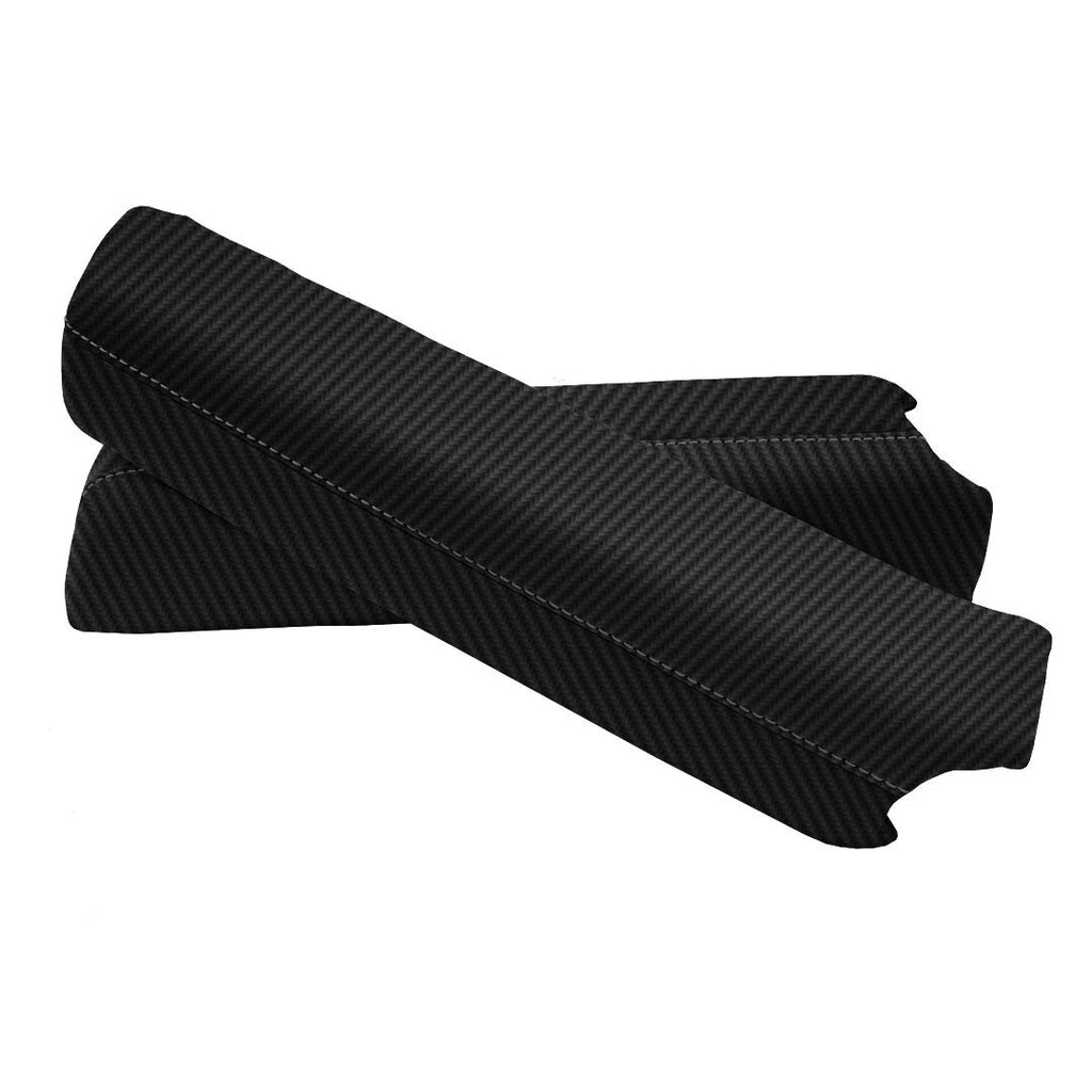 Door Panel Armrest PVC Carbon for Ford F150 Lariat (2015–2020) Black