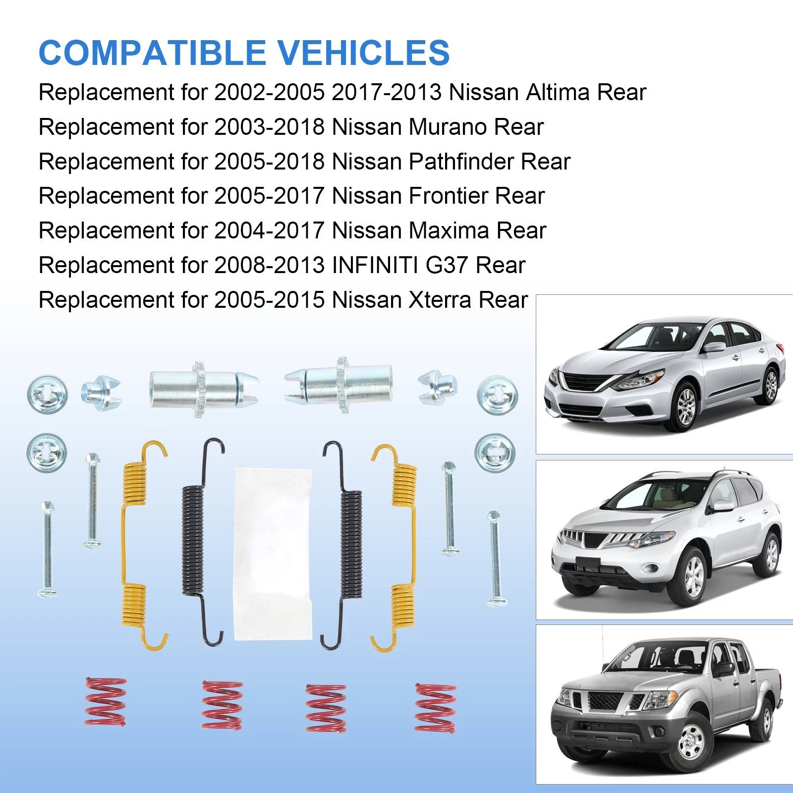 Parking Brake Hardware Kit for Infiniti Nissan Suzuki (2002–2018)