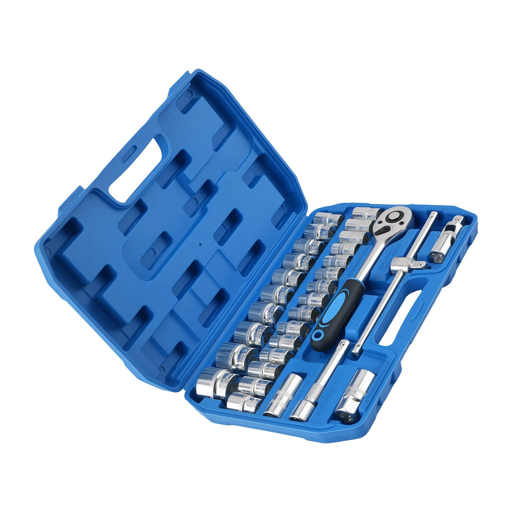 32-Piece 1/2" Drive Socket Set for Universal Fit (8–32mm)