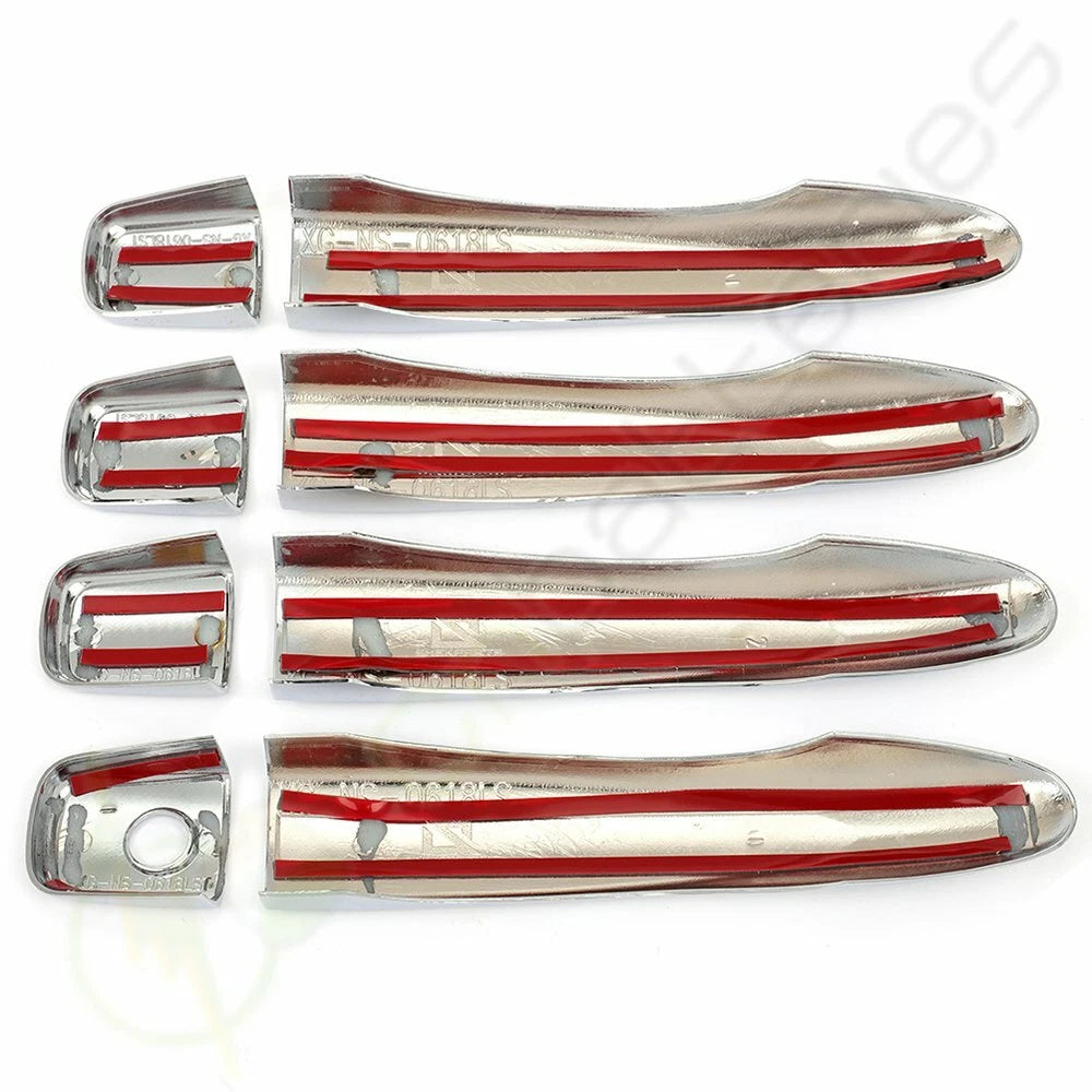 Set of 4 Chrome Door Handle Covers for Nissan Rogue Sport (2014–2019)