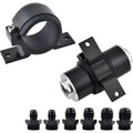 Cleanable 50MM Fuel Filter with 6AN 8AN 10AN Adapters & Mount Bracket