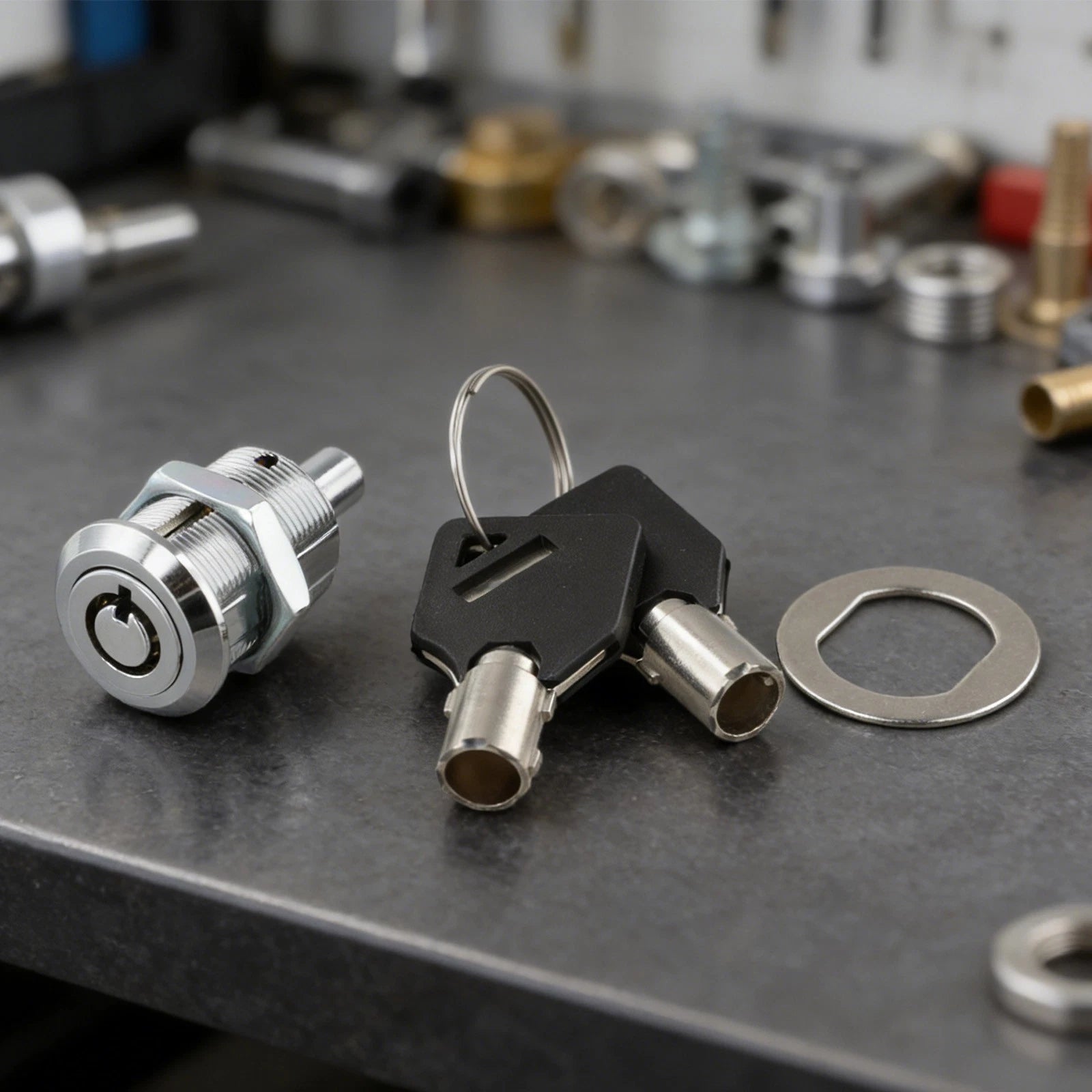 Zinc Alloy 19mm Tubular Push Lock for LED Advertising