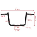 12" Meathook Ape Hanger Handlebar for Harley Touring Street Electra Glide (2014–2023)