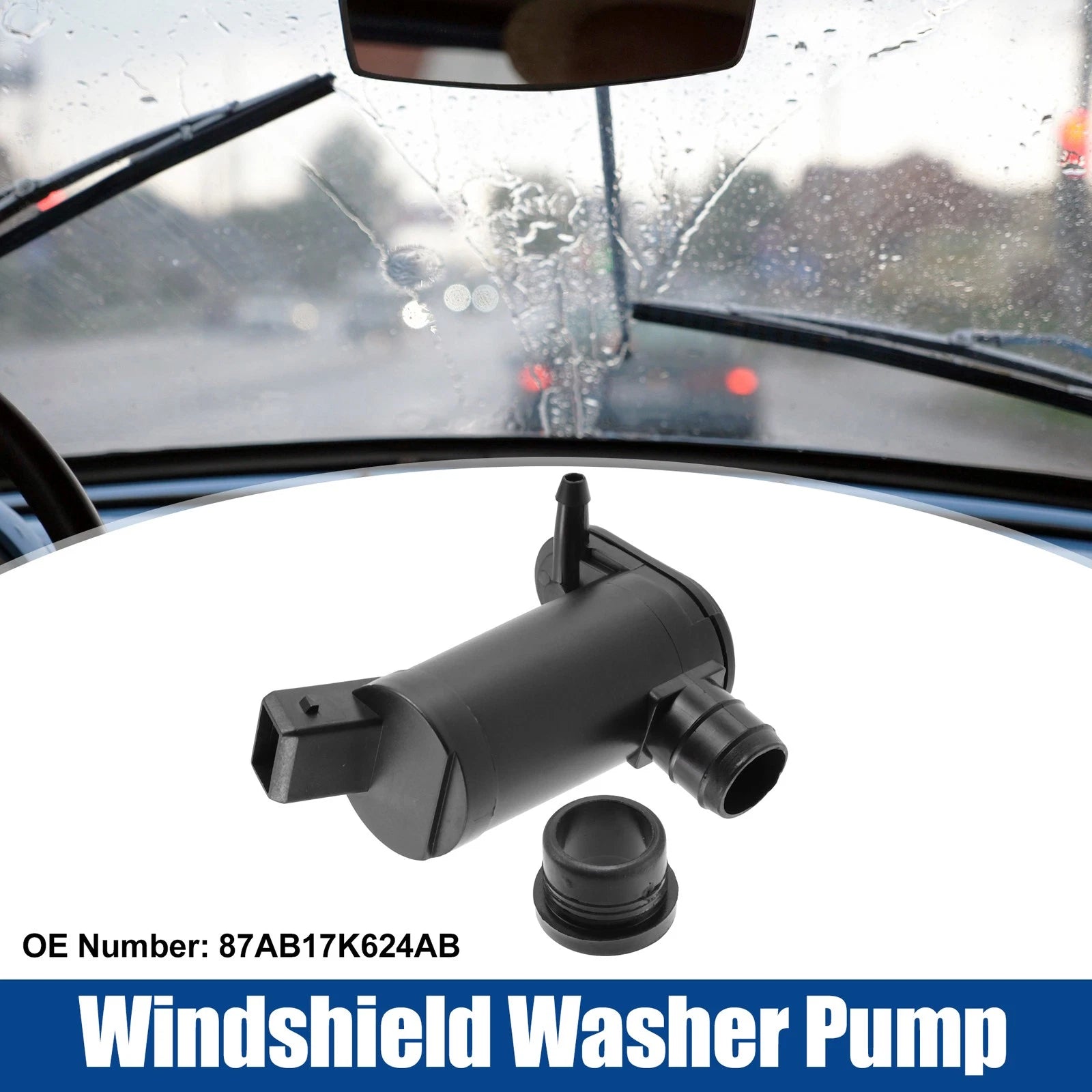 Windshield Washer Pump for Ford Focus (1998–2004) 87AB17K624AB