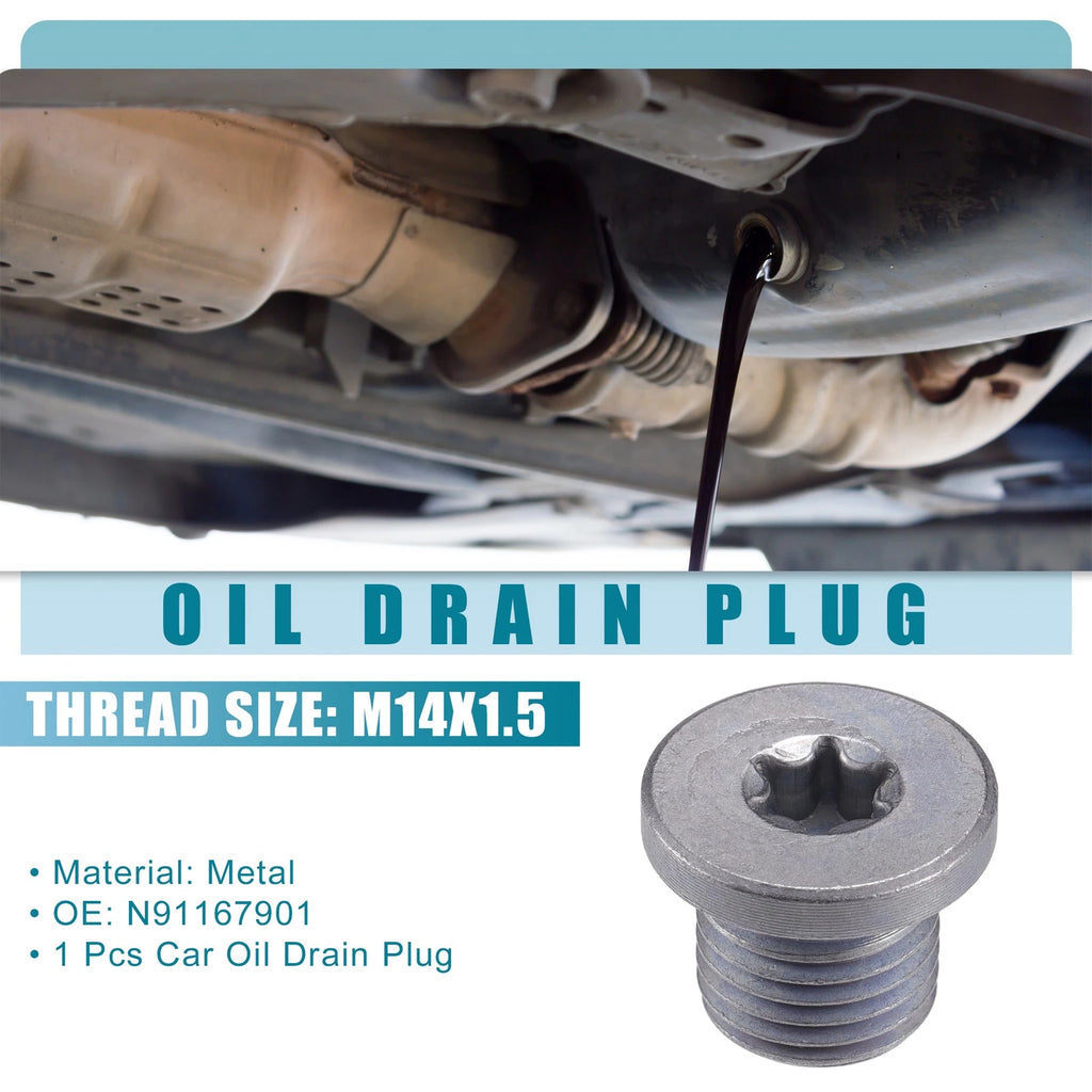 Oil Drain Plug No.N91167901 for Audi A3 (2009–2023)