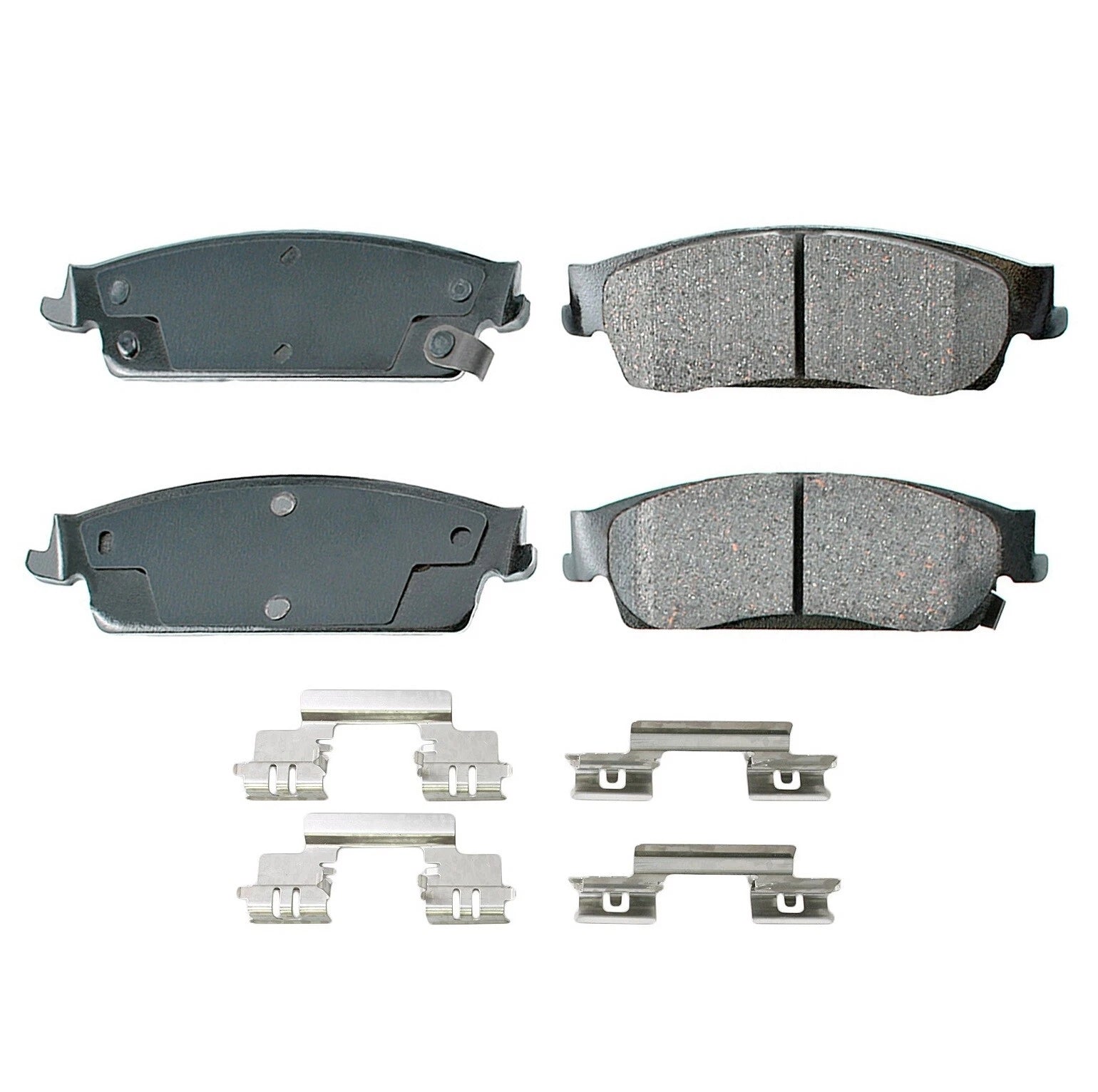 Rear Brake Kit 345mm Rotors & Akebono ProACT Pads for Cadillac Chevy GMC
