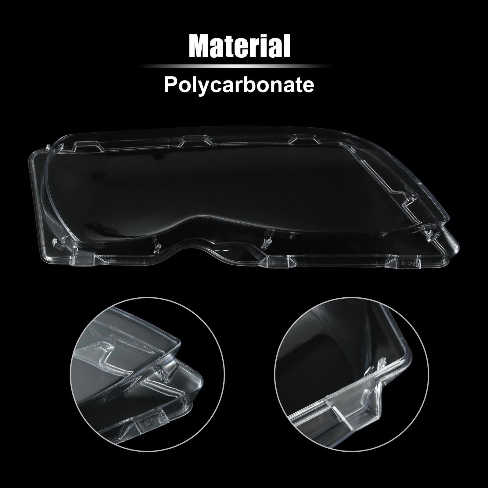 Right Headlight Lens Cover for BMW E46 (2002–2005) 63126924046