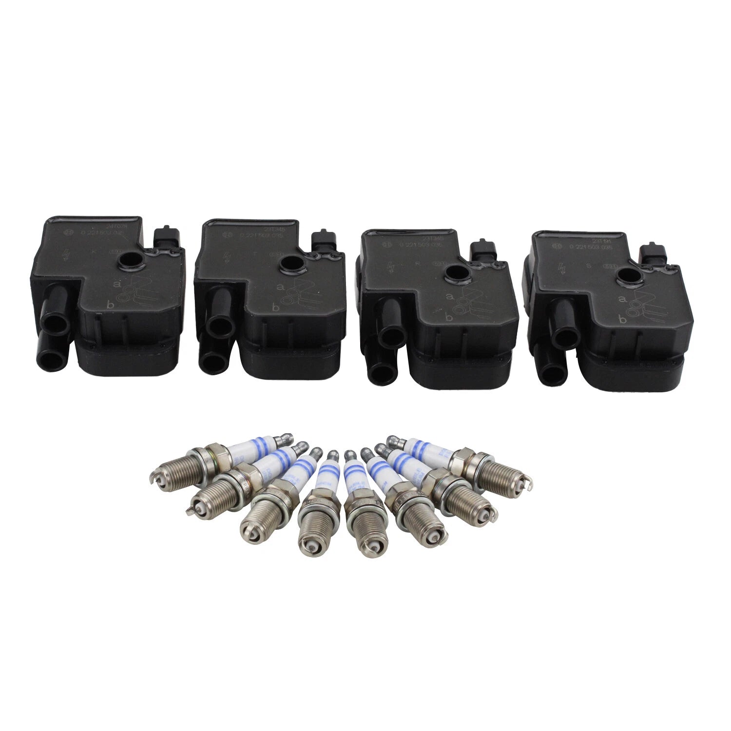Ignition Coil Kit for Bosch (Double Iridium, Gap 0.043)