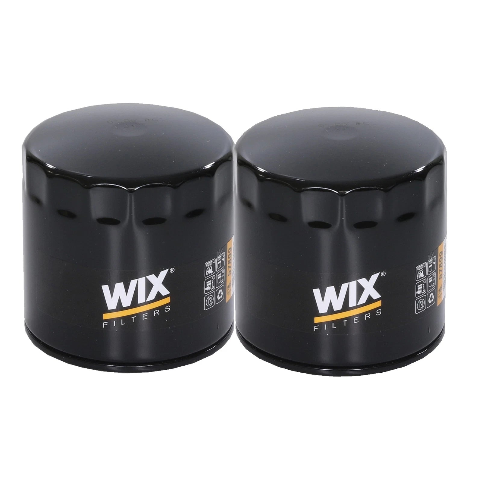 Wix 2X Engine Motor Oil Filters (Spin-On) for Chrysler Dodge Jeep Ram