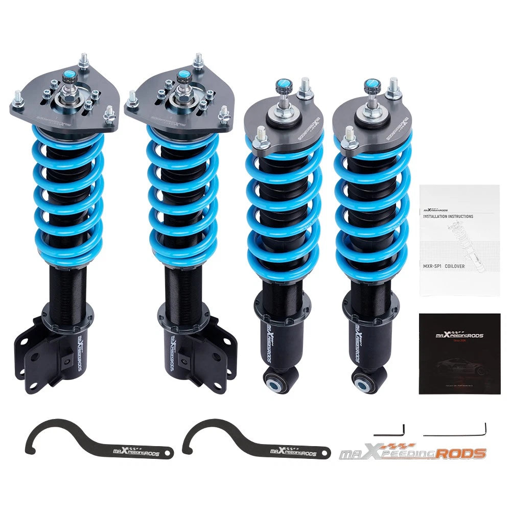 MaXpeedingrods T6 Coilovers 24 Level Damper Struts For Subaru Outback 98-03