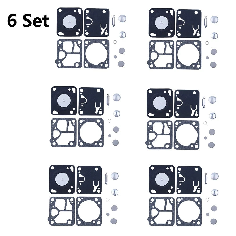 Set of 6 Carburetor Repair Kits for Walbro K1-MDC (McCulloch 110-140)