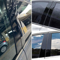 Set of 6 Door Trim Pillar Posts for VW Jetta MK5 (2006–2010) Gloss Black