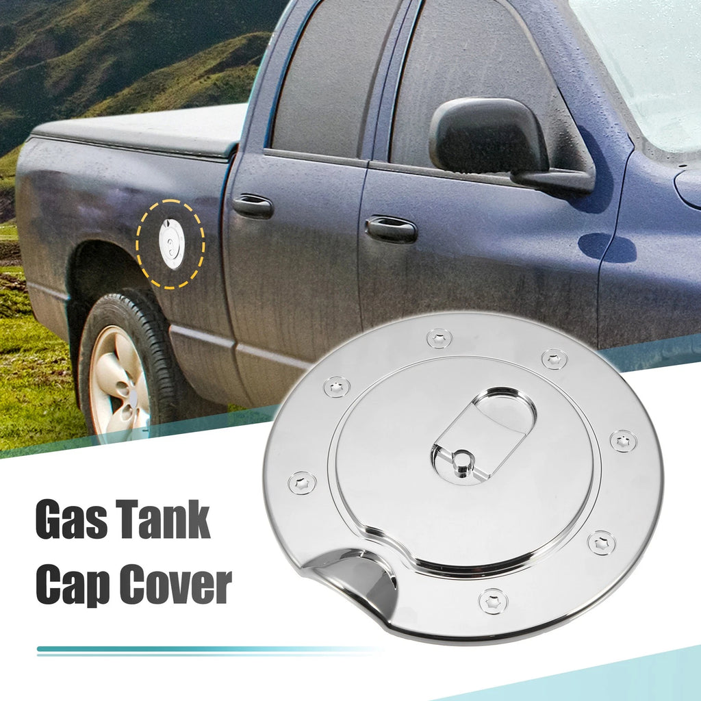 Chrome Plated Fuel Tank Filler Cap Cover for Dodge Ram 1500 