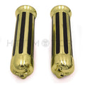Skull Hand Grips for Harley XL 883 Hugger Sportster (7/8", Gold)