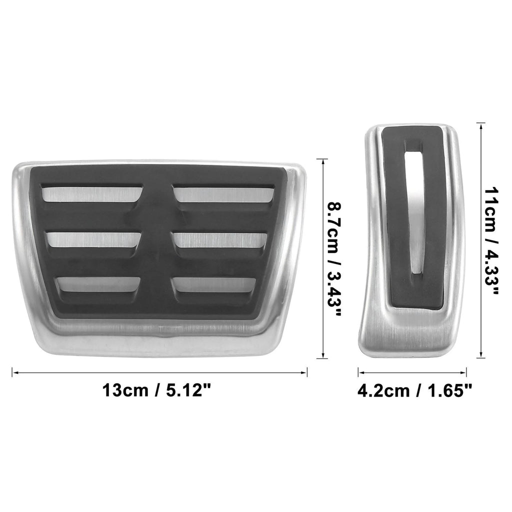Accelerator Brake Foot Pedal Pads Cover Kit for Audi A6 A7 (2012–2018)
