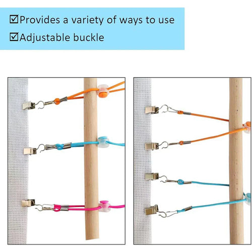 1 High Elasticity Colorful Adjustable Cross Stitch Clips for Crafting